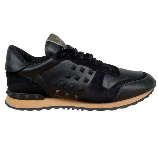 Valentino Garavani Rockrunner Black Camouflage Trainers