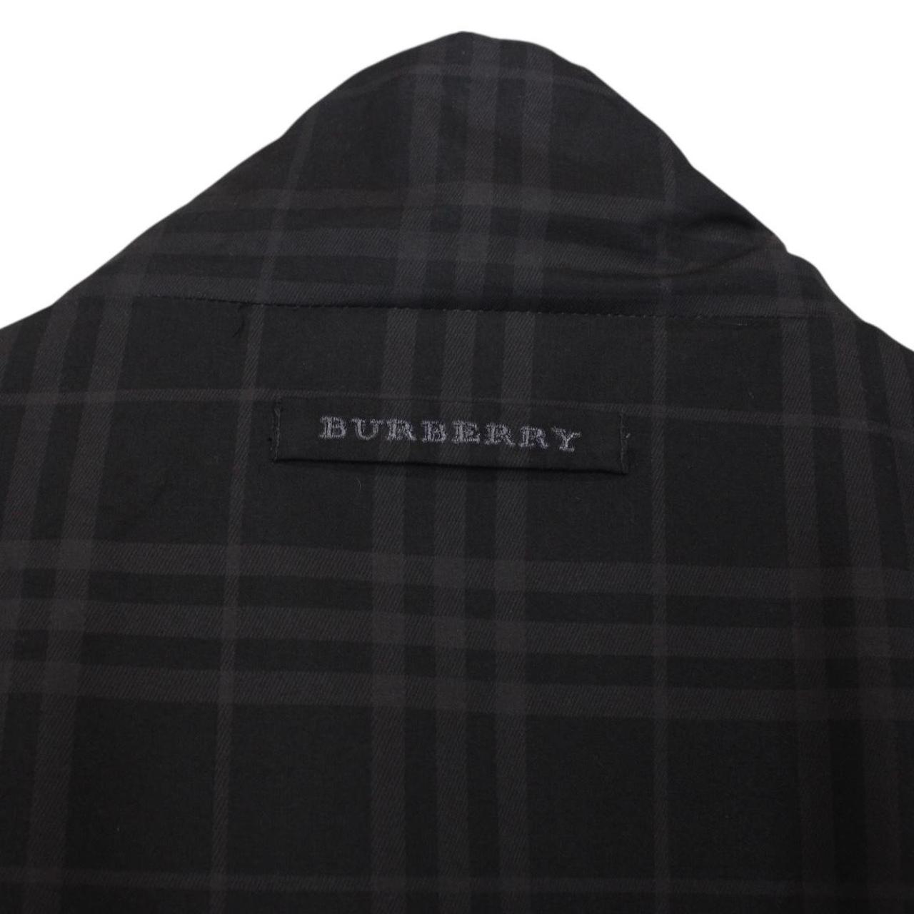 Vintage Burberry Golf Black 1/4 Zip Nova Check Smock Jacket