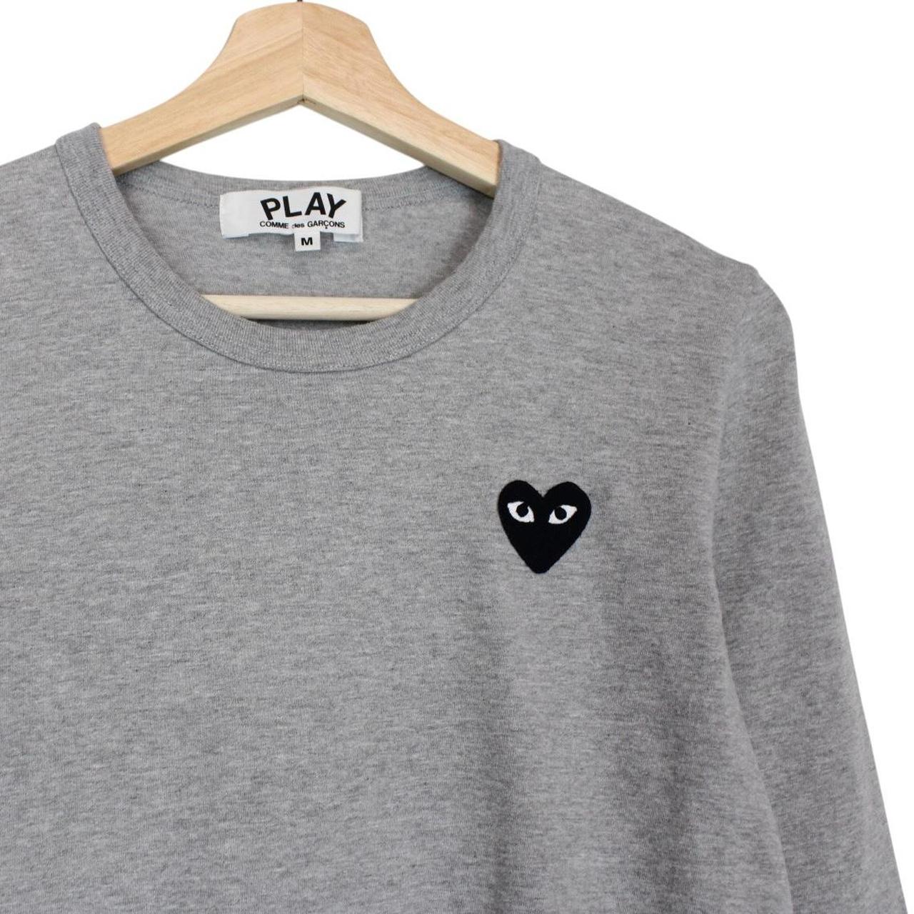 Comme des Garcons Grey and Black Long Sleeve T-Shirt