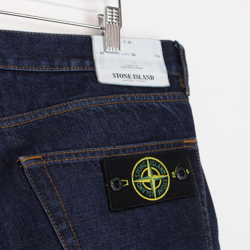Stone Island AW 2017 Navy Blue Denim Shorts