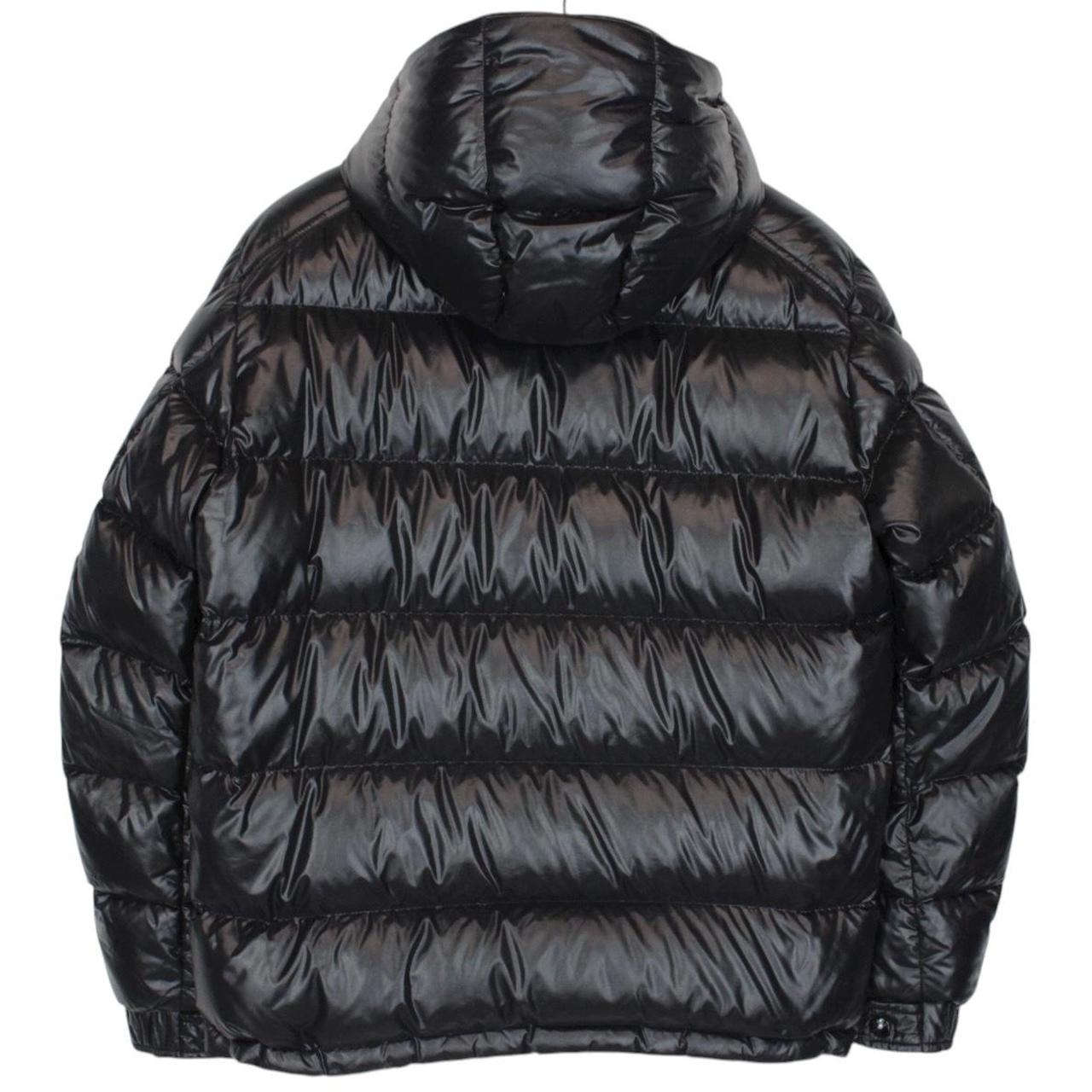 Moncler Maya Black Full Zip Hooded Down Puffer Jacket