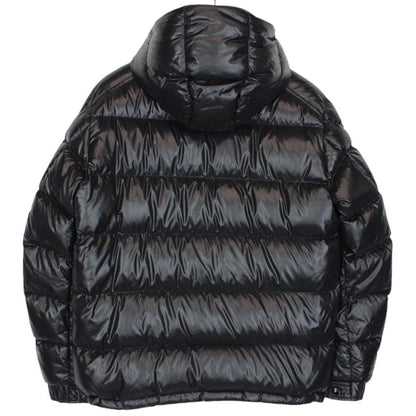 Moncler Maya Black Full Zip Hooded Down Puffer Jacket
