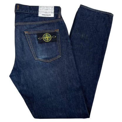 Stone Island SS 2017 Navy Blue RE-T Fit Denim Jeans