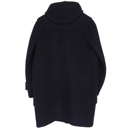 Vintage 90s Burberry Navy Blue Nova Check Wool Duffle Coat