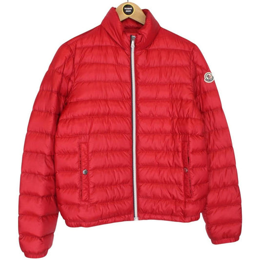 Moncler Tarn Red Full Zip Quilted Down Jacket