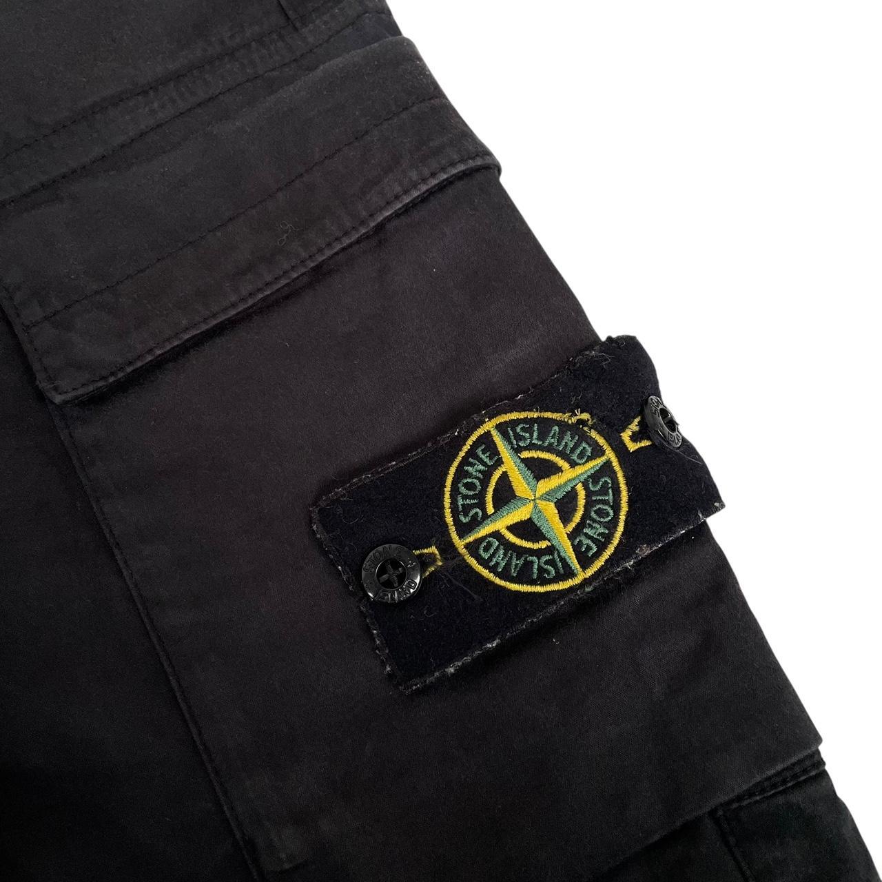 Stone Island AW 2022 Black RE-T Fit Cargo Trousers