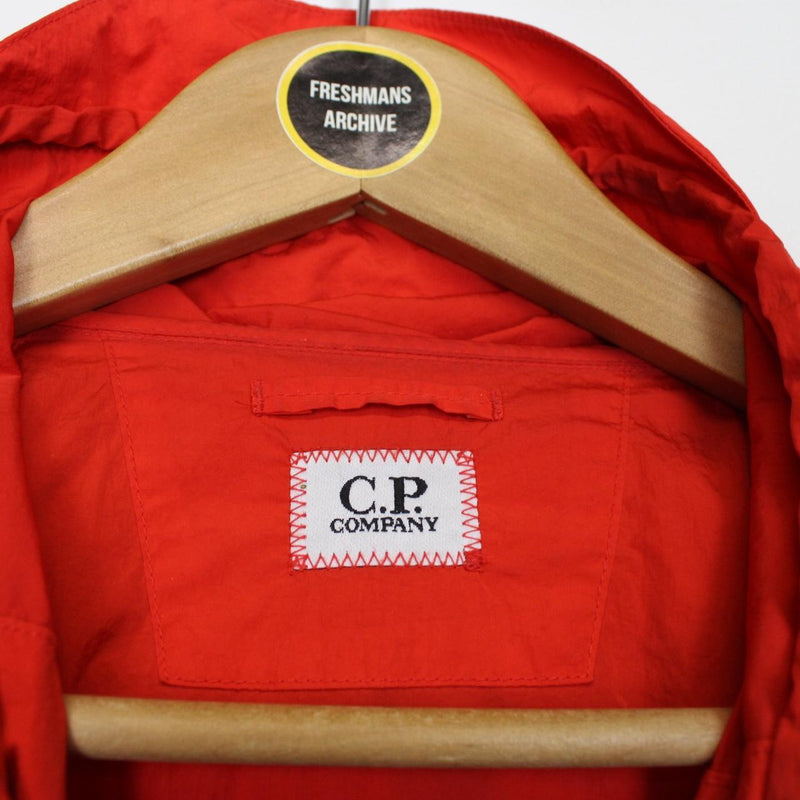 CP Company Chrome-R Red Full Zip Nylon Goggle Jacket