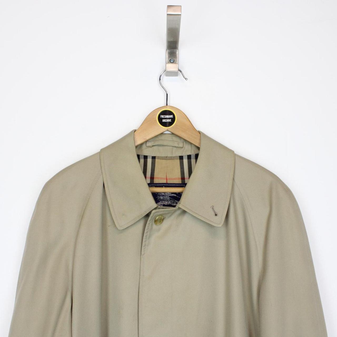 Vintage 90s Burberry Tan Brown Single Breasted Trench Coat