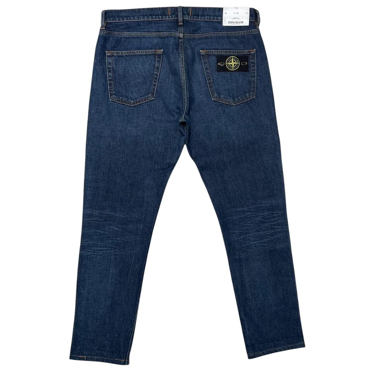 Stone Island AW 2017 Navy Blue Slim Fit Denim Jeans