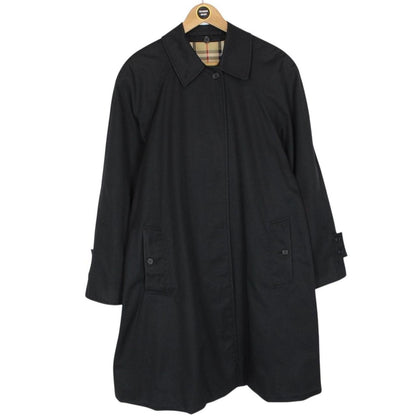 Vintage 90s Burberry Black Pimlico Cotton Trench Coat