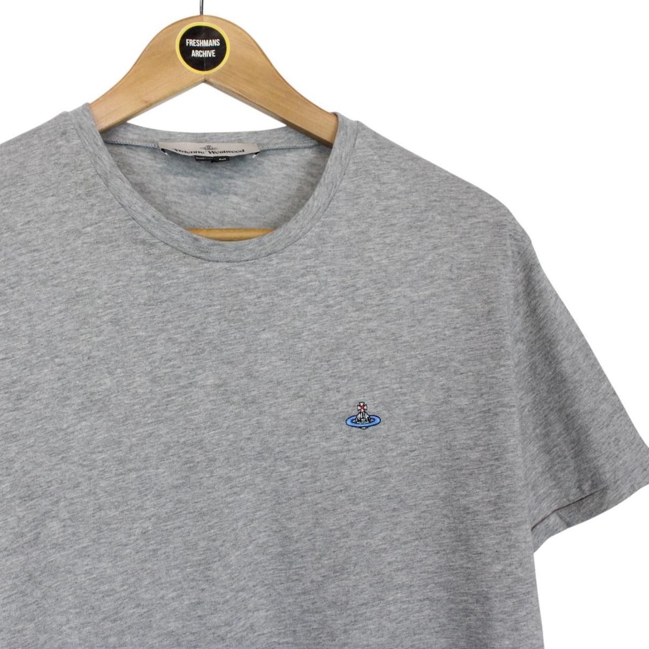 Vivienne Westwood Grey Short Sleeve Cotton Orb T-Shirt