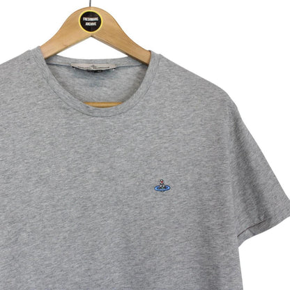 Vivienne Westwood Grey Short Sleeve Cotton Orb T-Shirt