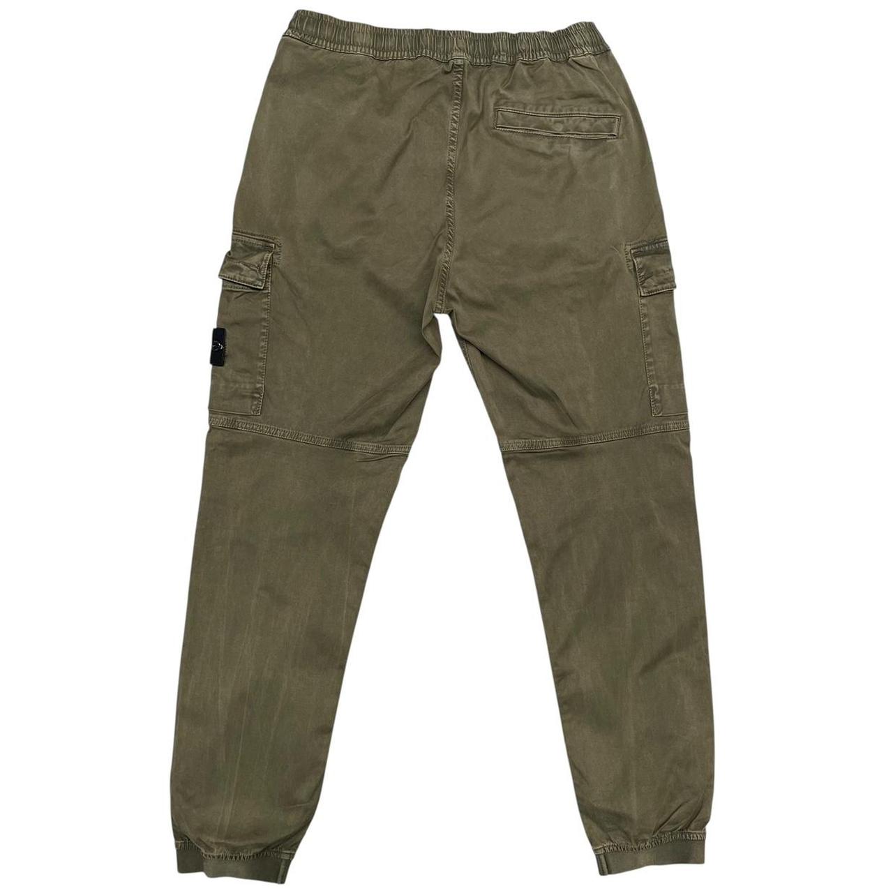 Stone Island AW 2023 Green RE-T Fit Cargo Trousers