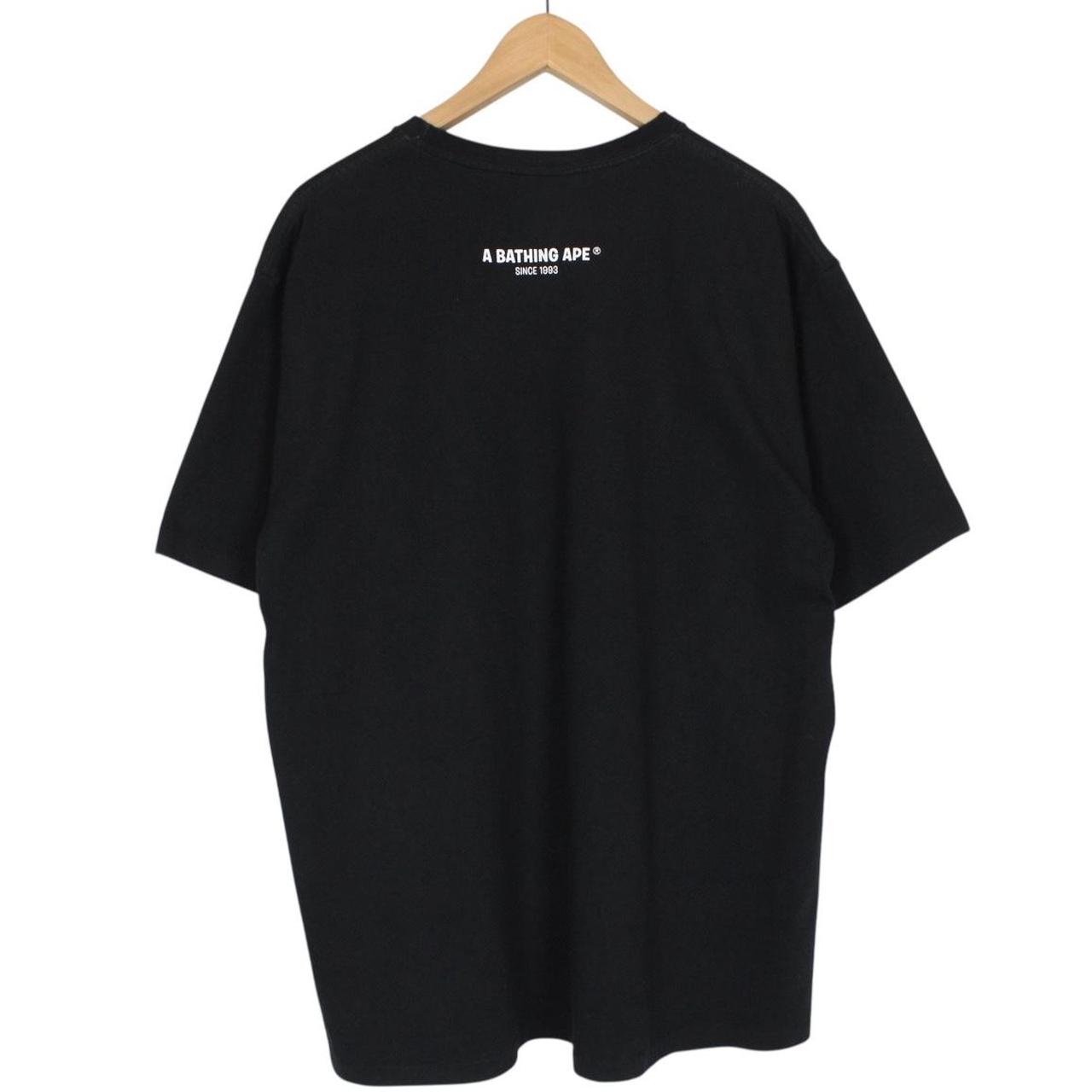 Bape Black and Multicoloured Multi Logo Graphic Short Sleeve T-Shirt