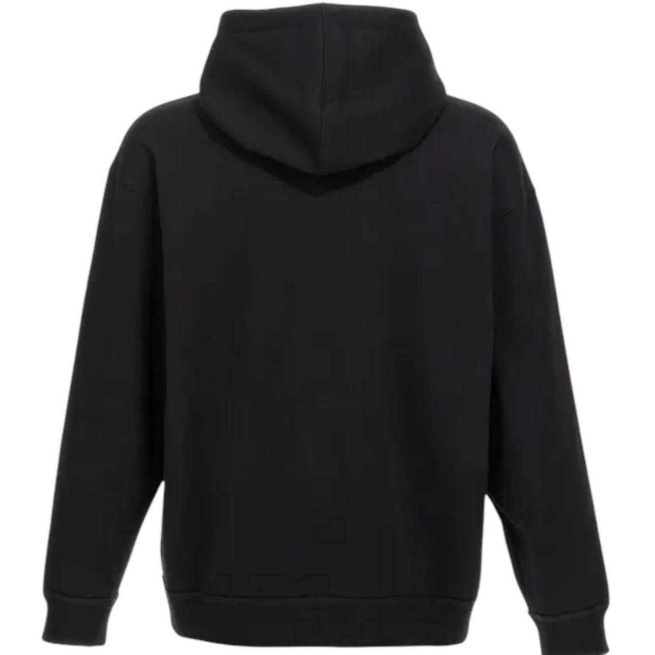 Valentino Black and White VLTN Print Spellout Hoodie Sweatshirt