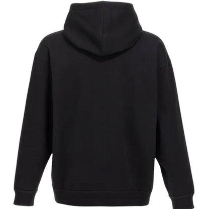 Valentino Black and White VLTN Print Spellout Hoodie Sweatshirt