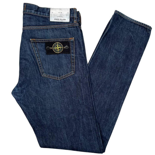 Stone Island AW 2016 Navy Blue Slim Fit Denim Jeans