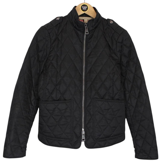 Burberry Brit Black and Beige Nova Check Quilted Jacket