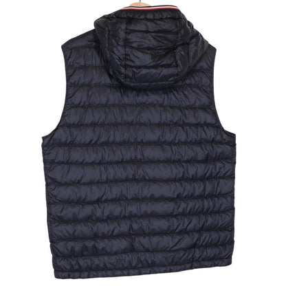 Moncler Navy Blue Cyriaque Nylon Hooded Down Gilet / Bodywarmer