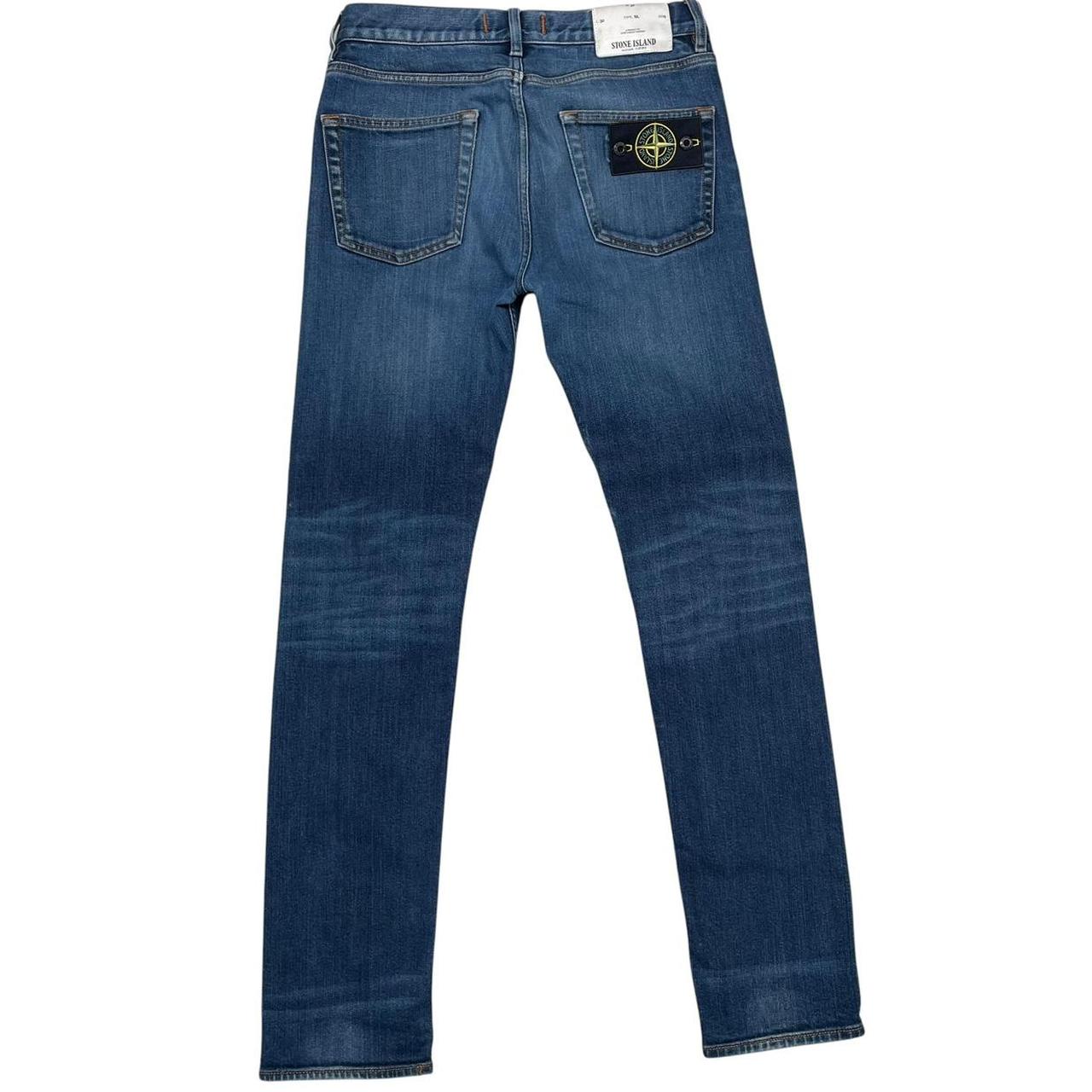 Stone Island AW 2019 Blue Slim Fit Denim Jeans