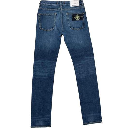 Stone Island AW 2019 Blue Slim Fit Denim Jeans