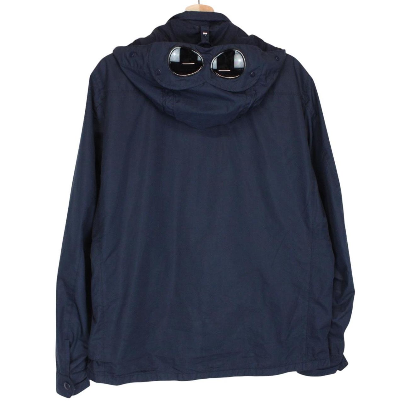 CP Company Navy Blue Micro-M Full Zip Goggle Jacket