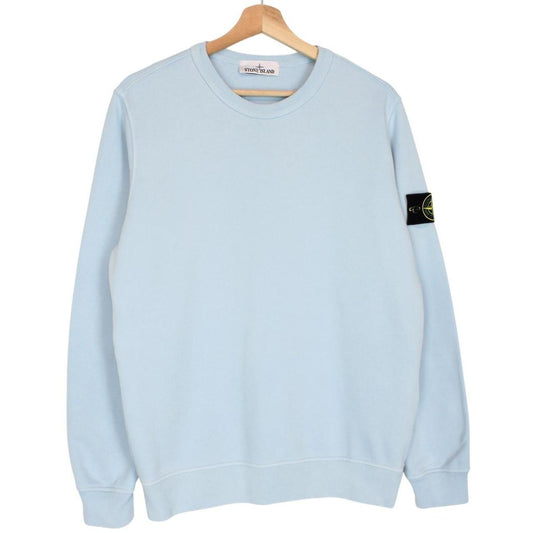 Stone Island AW 2023 Blue Cotton Sweatshirt Jumper