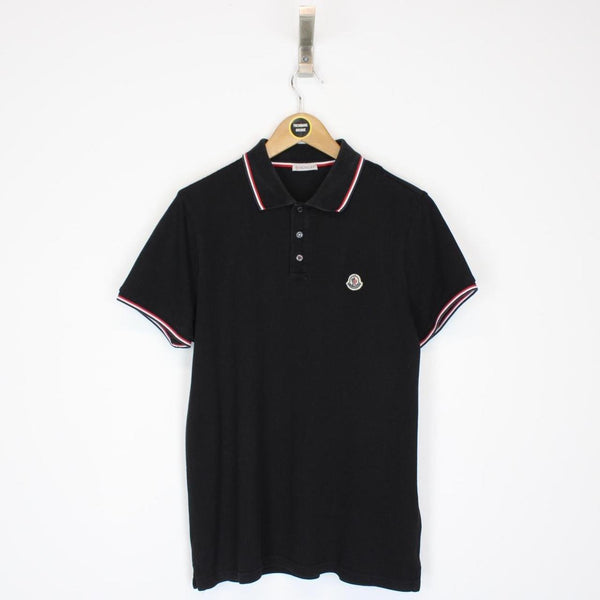 Moncler Maglia Manica Corta Black Short Sleeve Polo Shirt