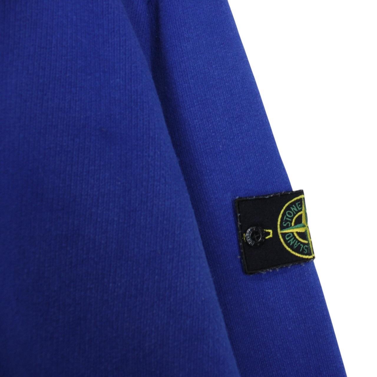 Stone Island Blue Cotton Sweatshirt Jumper