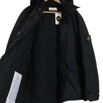 Stone Island AW 2017 Navy Blue Micro Reps Primaloft Hooded Jacket