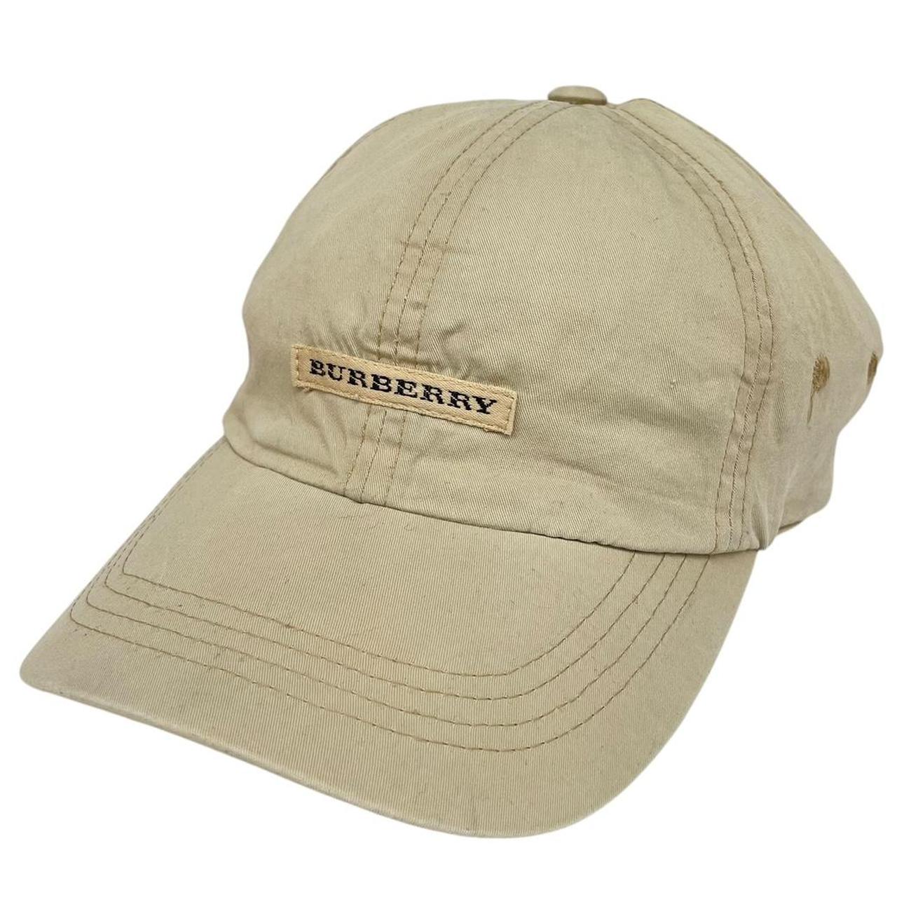 Vintage Burberry Golf Beige Nova Check Baseball Cap