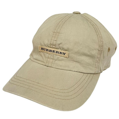 Vintage Burberry Golf Beige Nova Check Baseball Cap