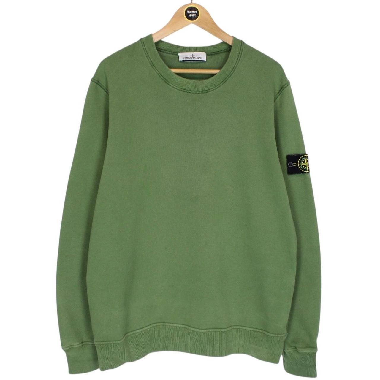 Stone Island AW 2020 Green Cotton Sweatshirt Jumper