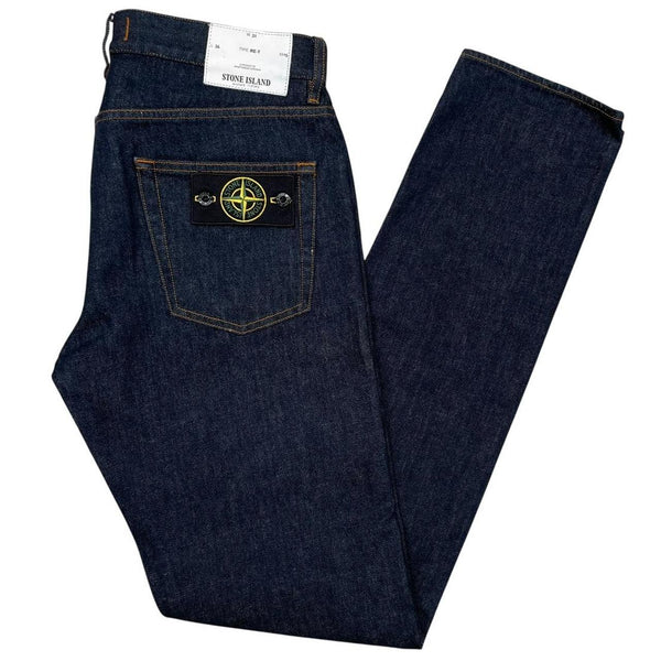 Stone Island AW 2017 Navy Blue RE-T Fit Denim Jeans