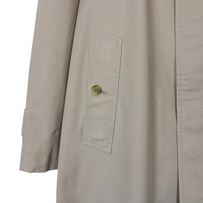 Vintage 90s Burberry Beige Single Breasted Trench Coat