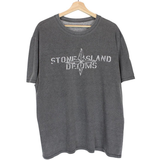 Vintage Stone Island SS 2007 Dark Grey Short Sleeve Cotton T-Shirt
