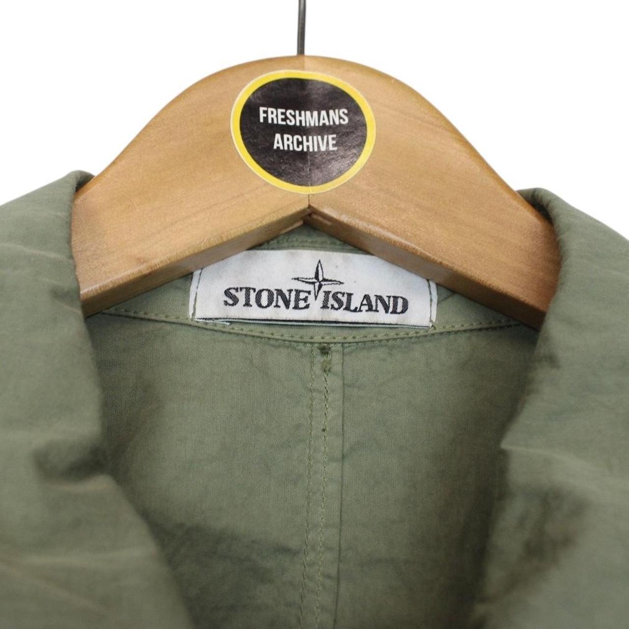 Stone Island SS 2019 Green Full Zip Cotton/Nylon Overshirt Jacket
