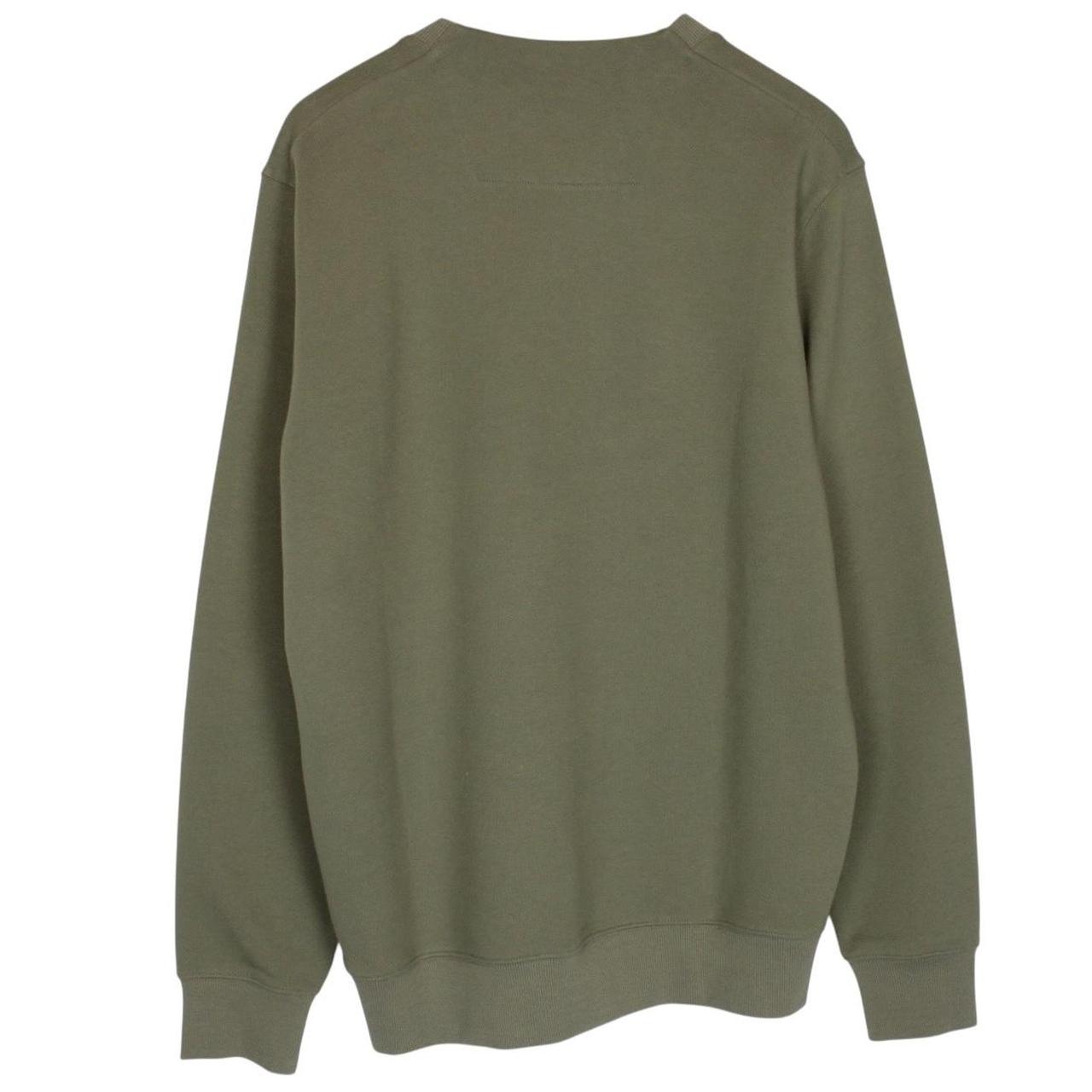 CP Company Black Diagonal Raised Fleece Cotton Logo Sweatshirt