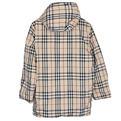 Vintage 90s Burberry Beige and Cream Nova Check Reversible Wool Jacket