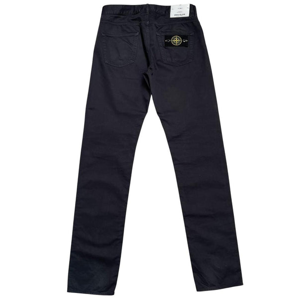 Stone Island SS 2015 Black Slim Fit Cotton Trousers