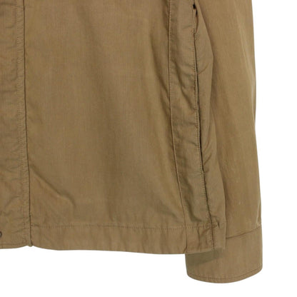 CP Company Tan Brown Full Zip 50 Fili Lens Overshirt Jacket