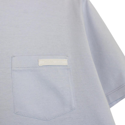 Prada Light Blue Pocket Cotton Short Sleeve T-Shirt