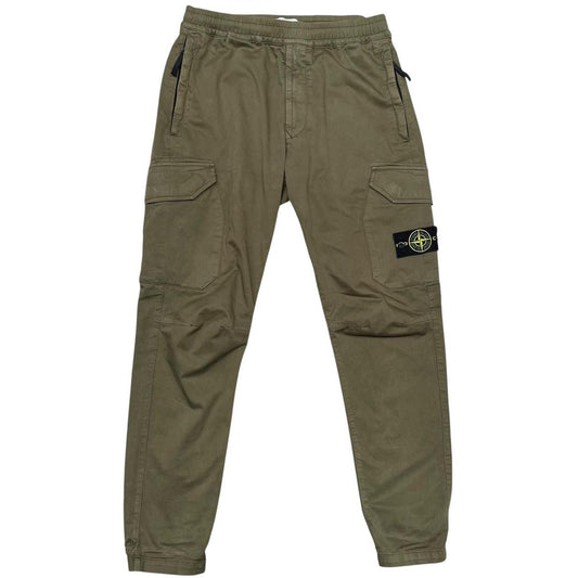 Stone Island AW 2019 Green RE-T Fit Cargo Trousers