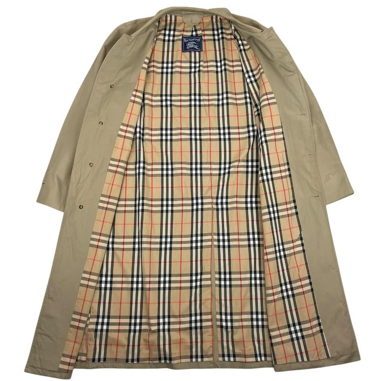 Vintage 90s Burberry Tan Brown Single Breasted Trench Coat