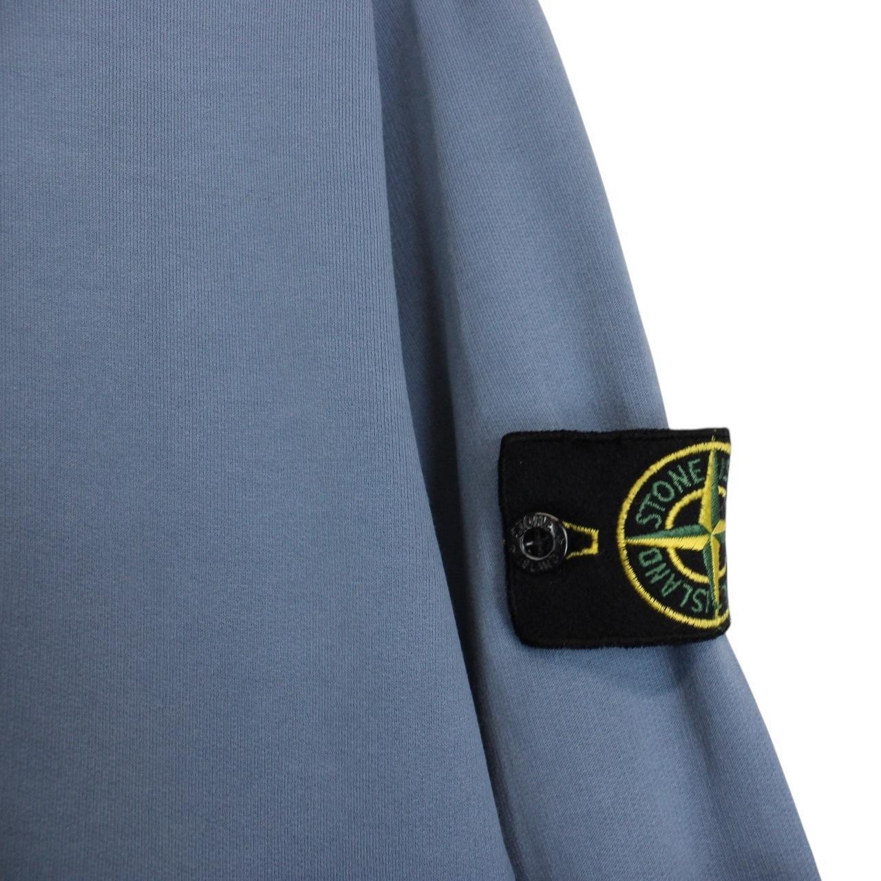 Stone Island SS 2013 Blue Cotton Full Zip Hoodie Jumper