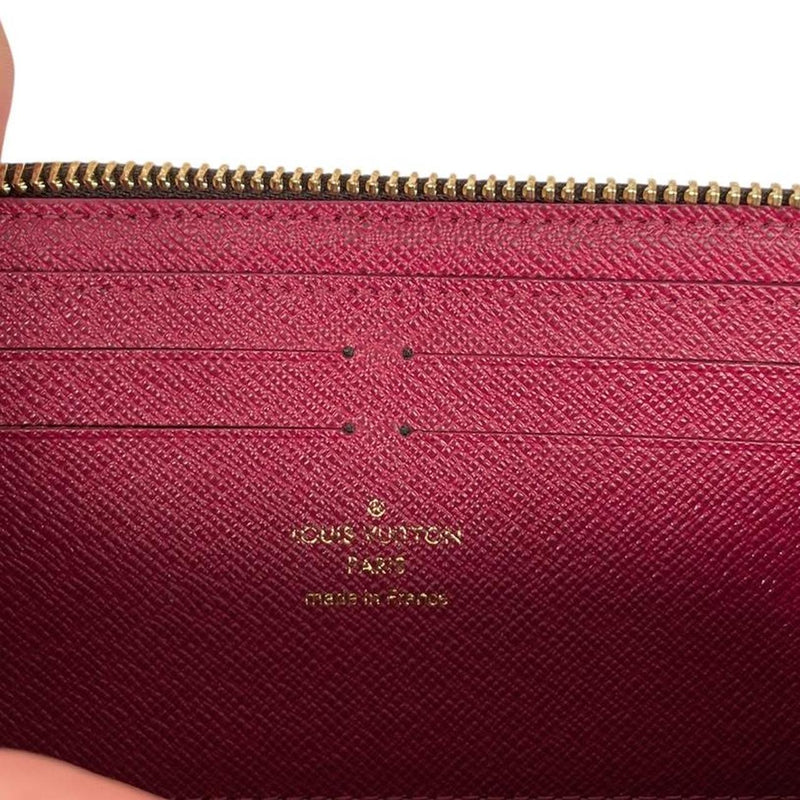 Louis Vuitton Brown Monogram Canvas Coated Leather Clemence Wallet