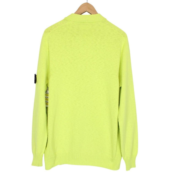 Stone Island SS 2021 Green Cotton Knit Cardigan Jumper