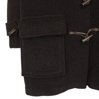Vintage Burberry London Brown Nova Check Wool Duffle Coat