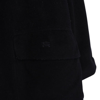 Vintage Burberry London Navy Blue Nova Check Lined Wool Jacket