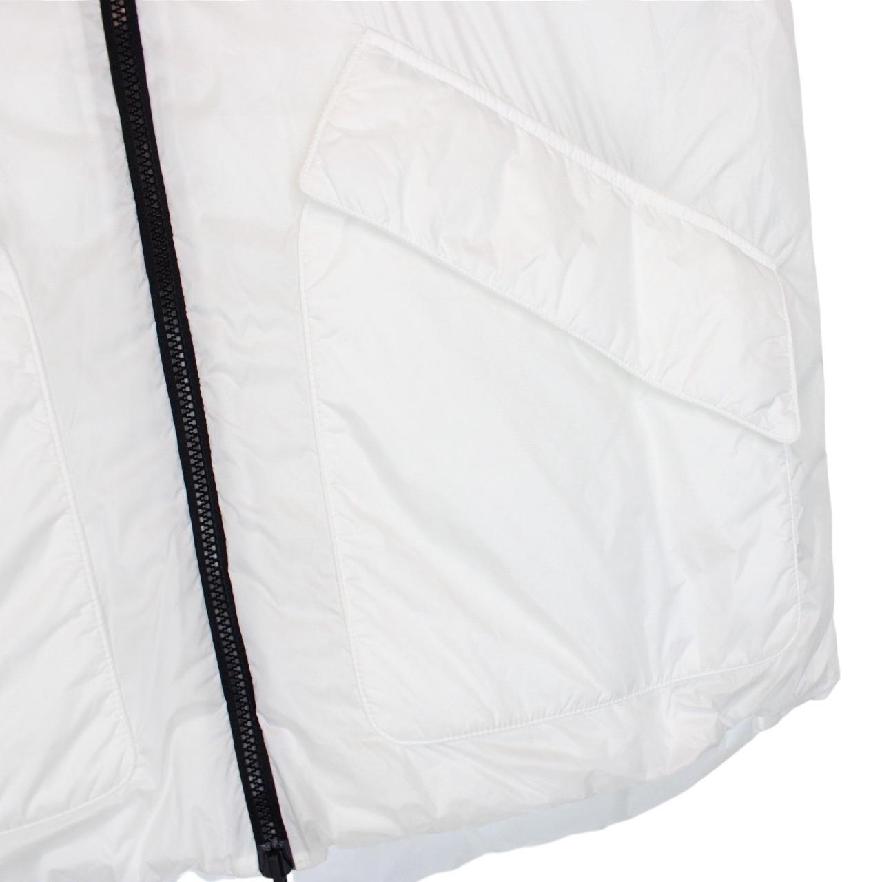 Emporio Armani White Reversible Hooded Down Gilet / Bodywarmer